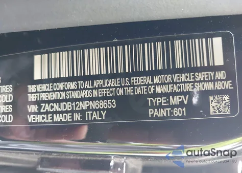 2022 Jeep Renegade Latitude 4X4 from USA, damaged, VIN ZACNJDB12NPN68653